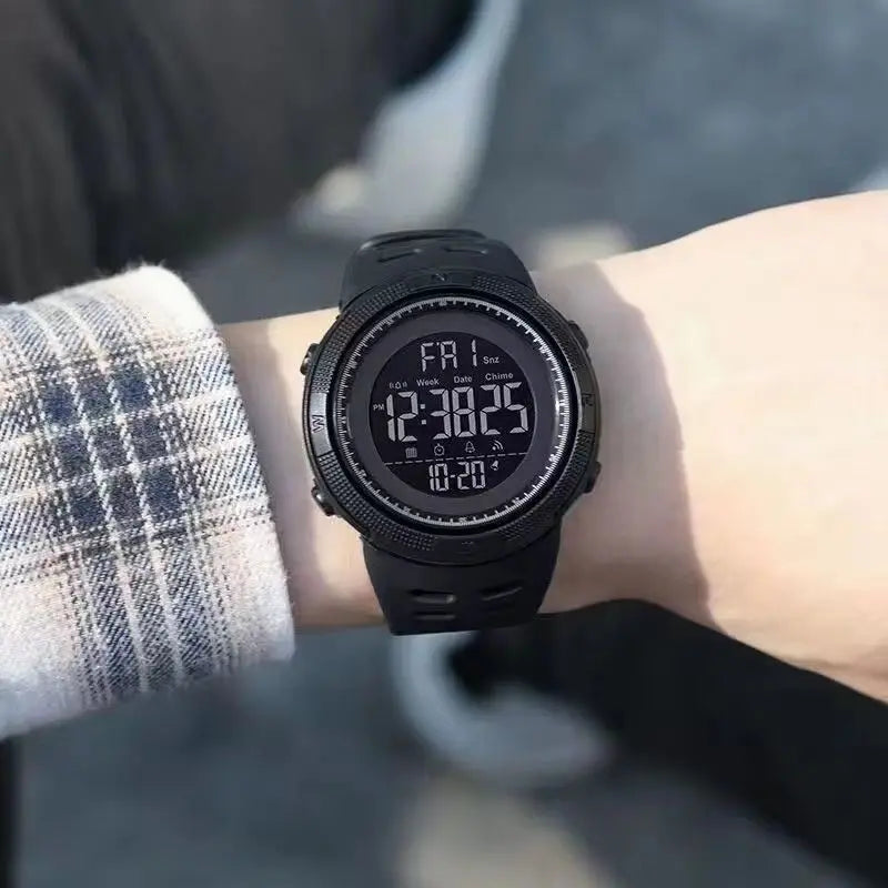 Men's Watch Sports Digital Watches for Man Big Dial Luminous Waterproof Alarm Clock Multifunction Military Electronic Wristwatch
